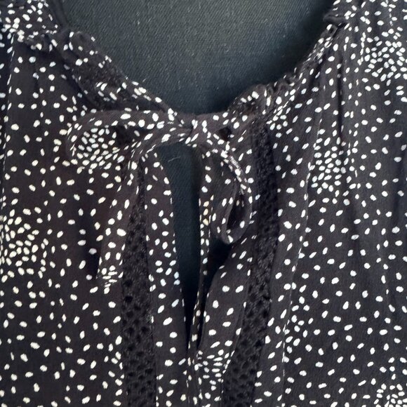 LOFT lined black and white dress size petals 10 - 0290 - Picture 5 of 7